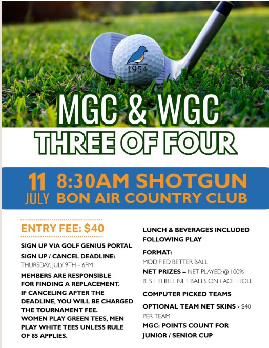 MGC WGC Three of Four Tourney 2026 MGC WGC Three of Four Tourney 2026